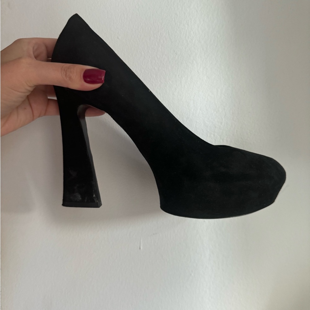CELINE pumps heels suede 8.5 with box